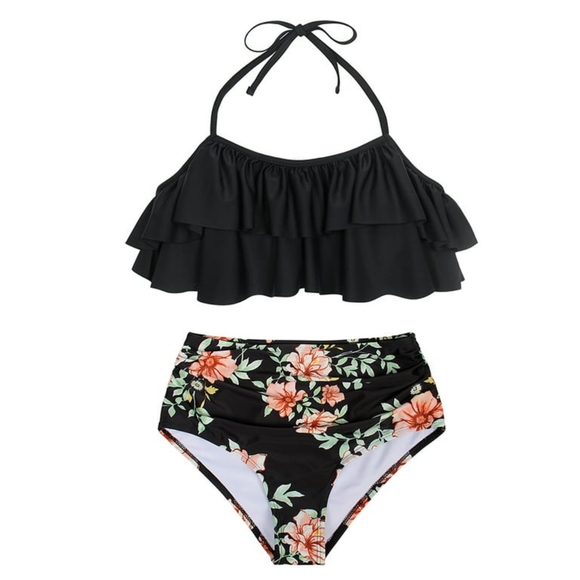 Girls Two-Piece Swimsuit Size 128/7-8 - Picture 1 of 5